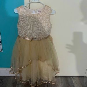 Girls Formal Dress - Size 12 - Champagne